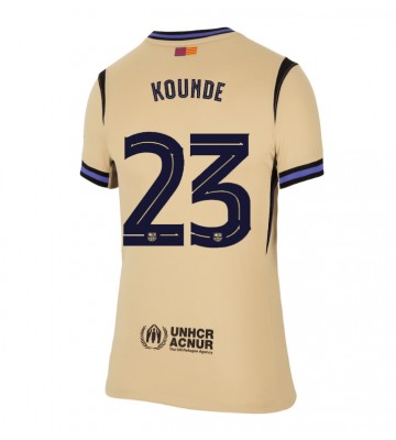 Barcelona Jules Kounde #23 Segunda Equipación Mujer 2025-26 Manga Corta